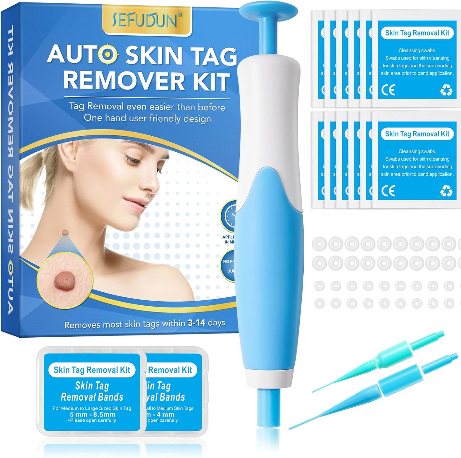 Auto Skin Tag Remover Kit for Face & Body